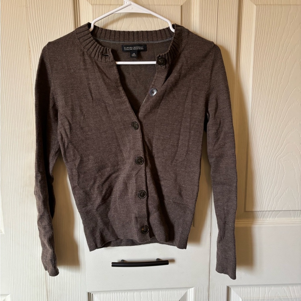 Banana Republic Chocolate Cardigan
